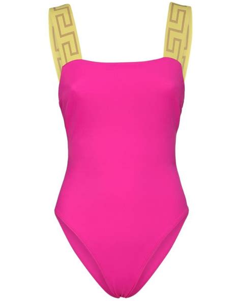 versace pink bathing suit|versace bathing suit one piece.